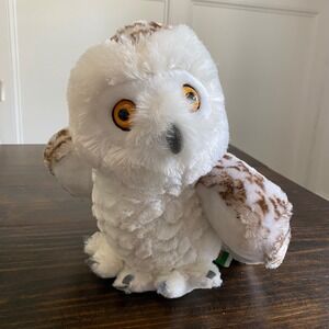 Wild Republic Snowy Owl Plush White Stuffed Animal Toy Bird Realistic Details‎